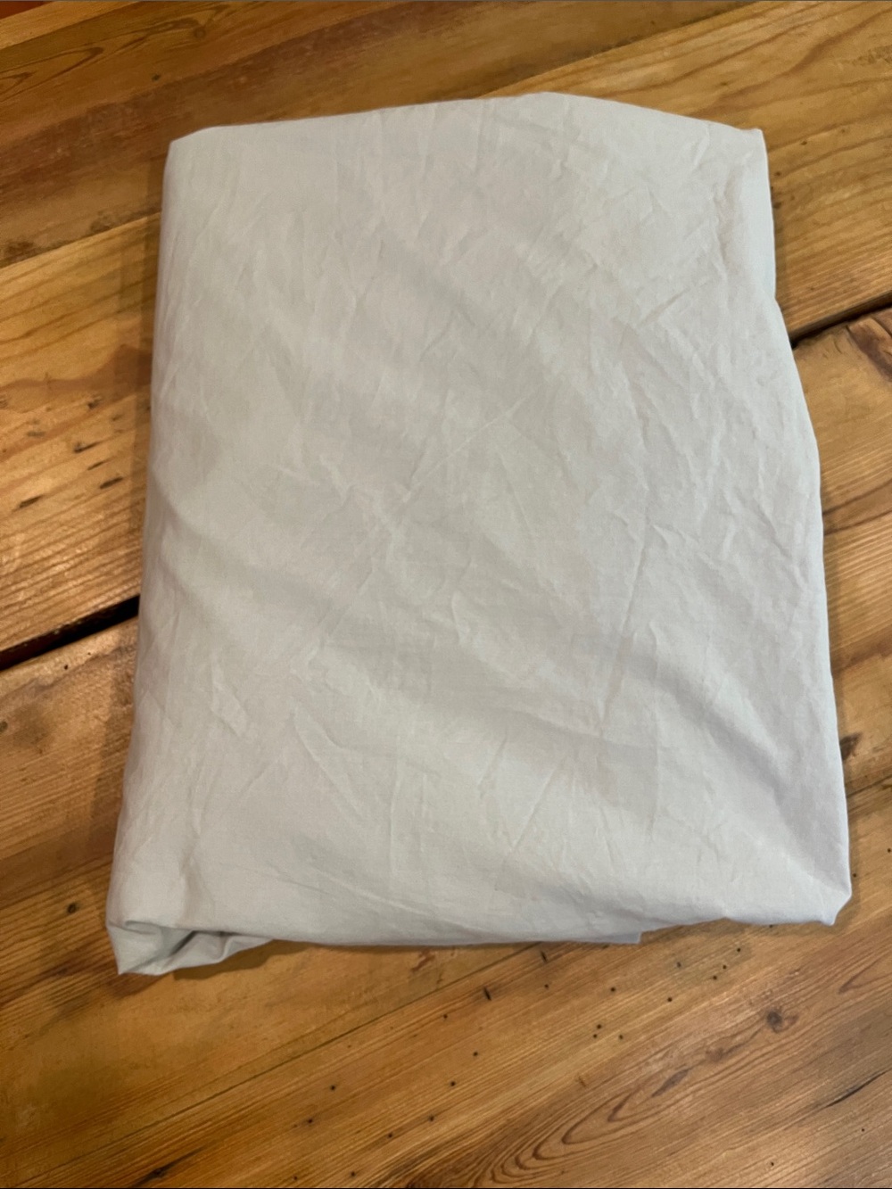 POTTERY BARN *Full* Gray Grey Flat Sheet 100% Organic Cotton